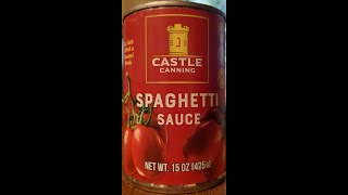 Castle Canning Spaghetti Sauce Review [upl. by Mareld]