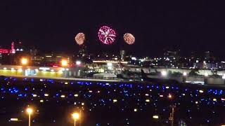 2024 Gasparilla Pirate Festival Piratechnic Fireworks Extravaganza Tampa FL USA  Seen from TPA [upl. by Limhaj]