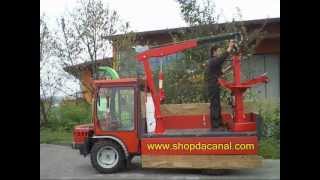 Gru manuale 900 kg  Installazione su furgone pickup motoagricole  shopdacanalcom [upl. by Pesek]