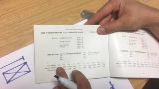 Roofing ready reckoner  how to work out first rafter after minus 12 thick ridge  roof framing [upl. by Lledner]