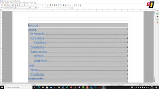 OpenOffice  Hyperlinks in inhoudsopgave [upl. by Lemyt]