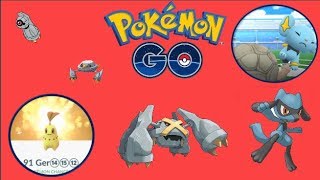 Pokemon Go 135  POING METEORE amp Métalosse SHINY  POINT 4G amp Halloween SHINY [upl. by Ellingston96]