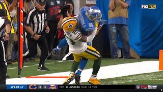 Jaire Alexander Body Slam Tackle  Packers vs Lions  NFL [upl. by Eillen]