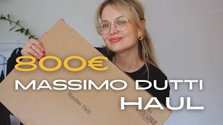 €800 MASSIMO DUTTI HAUL I AUTUMN FASHION TRENDS I AUTUMN WARDROBE CAPSULE [upl. by Dewitt]