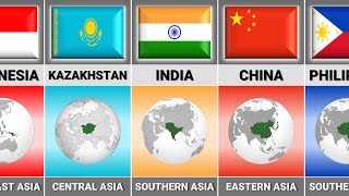 List of Subregions in Asia Countries [upl. by Mascia802]