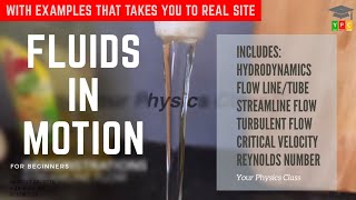 Fluids in Motion  Hydrodynamics  Streamline and Turbulent flow  2020 [upl. by Sherri]