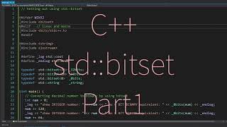 Learn stdbitset binary operations in C  Part 1 [upl. by Yerrok]