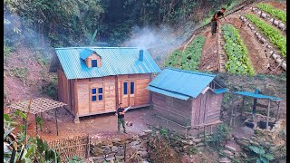 2 years alone building a wooden house farming and harvesting in the forest  TA Bushcraft [upl. by Slrahc19]