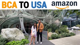 BCA in India to working at Amazon in USA full journey with 100 scholarship Amazon campus USA [upl. by Eihs]