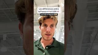 Les différences entre France 🇫🇷 et USA 🇺🇸  Fruits et Légumes 🍒🍑🍌🍊🫘🫛🥜 usa france reels [upl. by Hansel453]