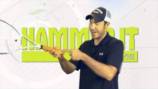 Continental Grip  Tennis Lesson  HammerItTenniscom [upl. by Renrew]