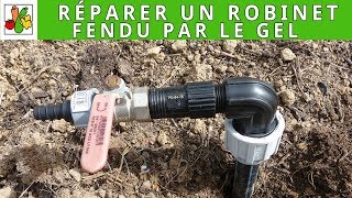 Réparer un robinet fendu par le gel [upl. by Jennine]