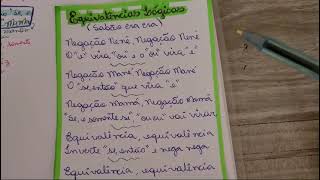 Como decorar equivalências lógicas com música e macetes [upl. by Arihat]