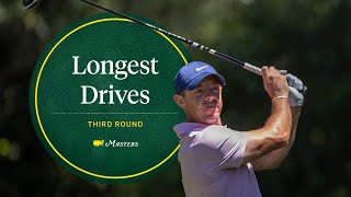 The Longest Drives From the 2024 Third Round  The Masters [upl. by Eytak]