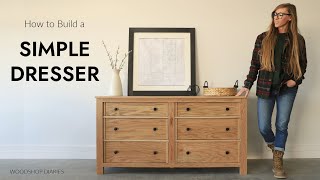 How to Build a Basic Dresser  Matching Modern Bedroom Set [upl. by Adidnere]