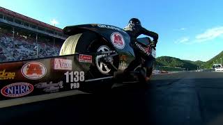 Marc Ingwersen Ron Tornow Pro Stock Motorcycle Qualifying Rnd 2 23rd annual Super Grip Thunder V [upl. by Kym712]