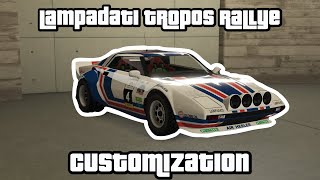 GTA Online  Lampadati Tropos Rallye Customization Rally Series [upl. by Anizor]