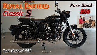 Royal Enfield Classic350 Pure black BS6 Double Disc Custom Bullet features Review in Hindi Neelubaba [upl. by Atirabrab]