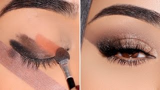 How To 5 Minute Quick Bronze Smokey Eye [upl. by Acihsay]