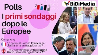 I primi sondaggi dopo le Europee chi cresce  Polls [upl. by Akimet]