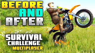 BEFORE AND AFTER COMPARISON  Survival Challenge COOP [upl. by Rip35]