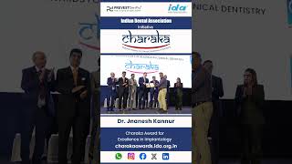 Meet Dr Jnanesh Kannur one of our Charaka Award Winner for Excellence in Implantology [upl. by Sherrer]