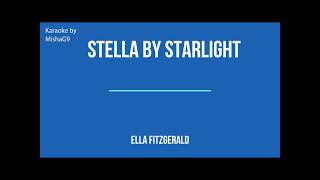 Stella by starlight  Ella Fitzgerald  JAZZ KARAOKE [upl. by Oinesra]