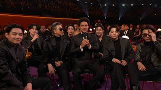 TREVOR NOAH Jokes With BTS At The 2022 GRAMMYs [upl. by Judon]