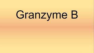 Granzyme B Pronunciation  How to Say  How to Pronounce [upl. by Anailuy794]