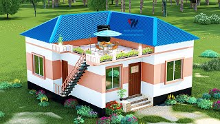 ৩ বেডরুমের টিনশেড বাড়ির ডিজাইন। 3 Bedroom Tin Shed House Design । Tin shed house design 2023। [upl. by Blayne]