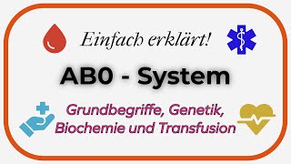 Blutgruppen Das AB0  ABO  System  Einfach erklärt [upl. by Samara]