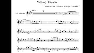 Serge Le Goueff Plays quotOne Dayquot  Vandaag  Bakermat FREE SCORE [upl. by Emelia]