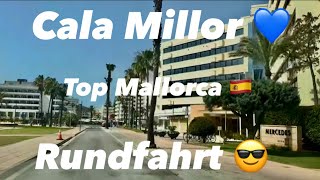 Cala Millor 💙 Mallorca Rundfahrt 🇪🇸 Sa Coma bis Cala Bona 💙 Strand Hotels amp Straßen 😎 Wetter 31° ☀️ [upl. by Ayela]