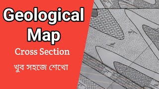 Geological Map Cross Section  Geography Practical [upl. by Violette28]