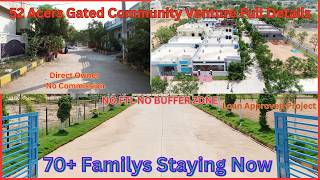 Main Road 52 Acers Gated Community Venture in Keesara Hyderabad houseforsale plotforsale [upl. by Akinod]