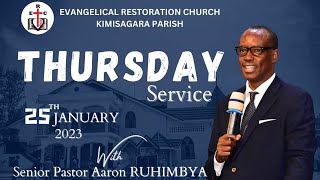 THURSDAY EVENING SERVICE 25012024 With Senior Pastor Aaron RUHIMBYA [upl. by Moria]