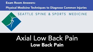 Module 10  Axial Low Back Pain Low Back Pain — Exam Room Answers [upl. by Akiemaj]