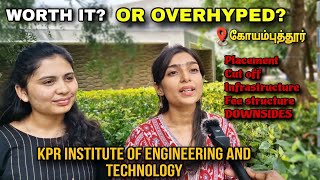 Top College In Coimbatore Interview with KPR Institute of Engineering and Technology Students [upl. by Alburga]