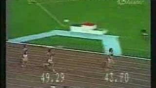 The final 200m of the Womens 400m final from Moscow 1980 [upl. by Selrhc]