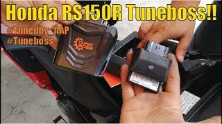 Honda RS150R With Tuneboss  Unboxing and Installation [upl. by Cleopatre]