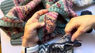 Corrugated Ribbing in Fair Isle Knitting with maryannstephensknits [upl. by Anha]