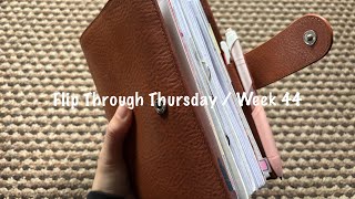 Flip Through Thursday  Week 44  October 2024  Pink Planner Girl [upl. by Erait]