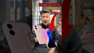 How To Check Iphone Is Refurbished or not  shortvideo shorts [upl. by Cheryl]