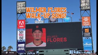 2023 WILMER FLORES LIVE WALKUP SONG  2023 Giants Baseball [upl. by Hullda]