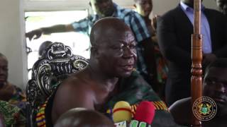 President AkufoAddo Pays A Courtesy Call On Otumfuo Osei Tutu II [upl. by Selym]