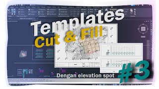 Templates Pekerjaan Cut and Fill part 3 dari 3 Autocad civil3d [upl. by Kathrine]