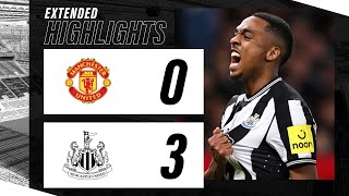 Manchester United 0 Newcastle United 3  Carabao Cup Highlights [upl. by Zoltai804]