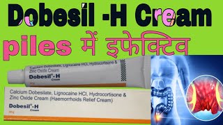 Dobesil H Cream Uses in Hindi  Calcium Dobesilate Lignocaine HCl Hydrocortisone And Zinc oxide [upl. by Erbe]