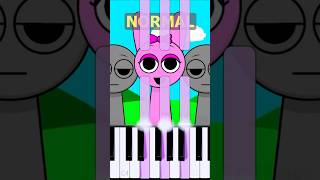 Pinki Theme Incredibox Sprunki  Normal Vs Horror on piano [upl. by Khalin278]