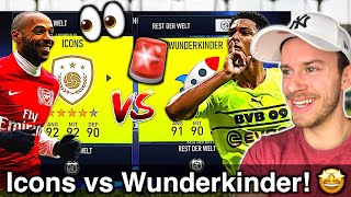 DerHansus ICONS vs FIFA 22 Wunderkinder  wer GEWINNT 👀🤔 [upl. by Chil]